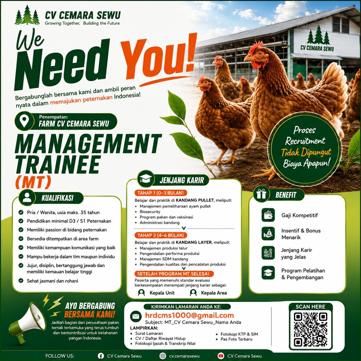 Brosur Open Recruitment